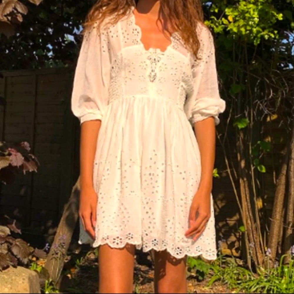 Free People Lottie Eyelet Dress
